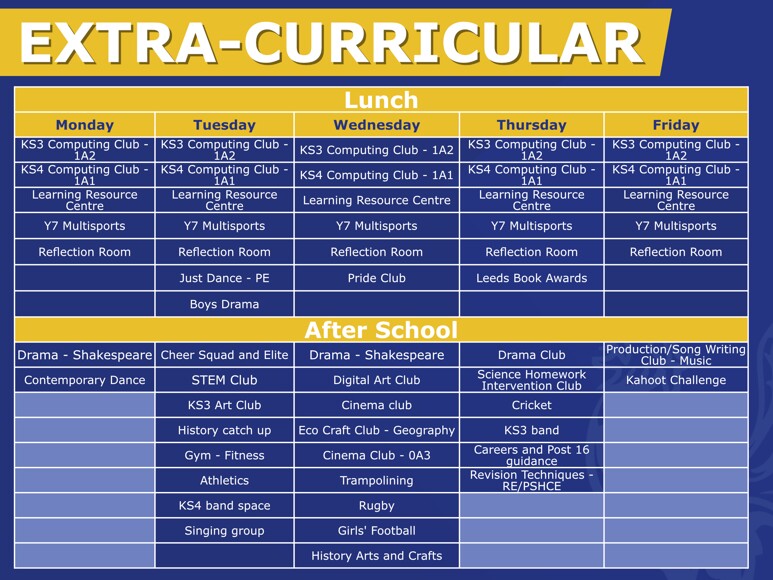 Enrichment Clubs May 26 2